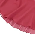 thumbnail image 3 of GiLiling Girls Ballet Skirts, Chiffon Wrap Mini Skirt with Ribbon Tie, Adjustable Dance Skirt for Ballet Class Performance Gymnastics (Watermelon Red, 7-8 Years), 3 of 6
