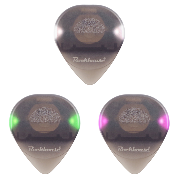 Púas LED para guitarra Púas brillantes con luces LED Púas blancas