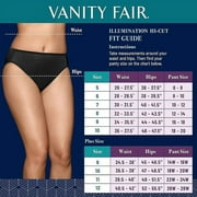 3 Pairs Vanity Fair Women's Illumination Hi Cut Panties, 13108, White, Size 7