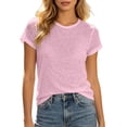 thumbnail image 2 of Womens Clothes Casual Oversized Tee Shirts Lightweight Crewneck Loose Fit Short Sleeve Summer Tops for Women Daily Outfit, 2 of 5