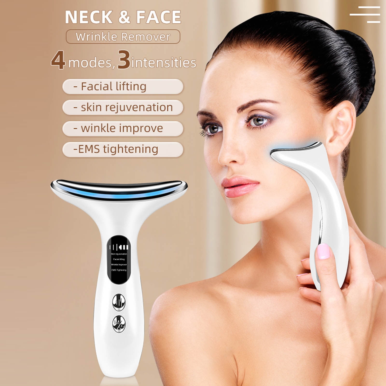 EGNMCR Massage Tool Neck To Neck Lines Beauty Instrument Microcurrent Home Neck Care Instrument A massager