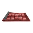 thumbnail image 2 of Ahgly Company Indoor Round Abstract Red Modern Area Rugs, 7' Round, 2 of 4