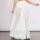 thumbnail image 2 of Falda lápiz transparente plisada con lentejuelas y encaje para mujer, para salir de noche - Vestido ajustado de tul brillante de cintura alta para fiestas, 2 of 6