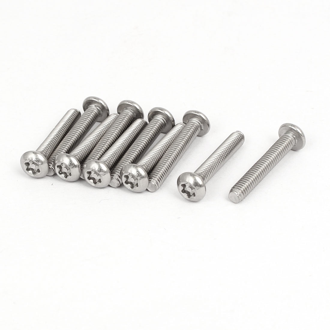 M4x25mm 304 Stainless Steel Button Head Torx Tamper Resistant Screws 10pcs