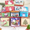 thumbnail image 5 of MOQIN Christmas Cookie Tins with Lids Square Candy Metal Cookie Tins Empty Retro Xmas Metal Gift Box Large Capacity Xmas Tin Containers for Holiday Storing Cookies Candies Treat, 5 of 9