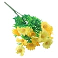 thumbnail image 1 of 15 Heads Artificial Flowers Plastic Fake Plants Wedding Garden In/Outdoor Decor, 1 of 9