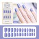 thumbnail image 2 of ibcccndc Press-on Kit de uñas postizas Color brillante Forma trapezoidal Nail Art Tips Tools ibcccndc violeta claro, 2 of 7