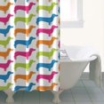 thumbnail image 4 of Colorful Funny Dachshund Shower Curtain 36"x72" ,Bathroom Decorative Shower Curtains Set with 12 Hooks,Modern Waterproof Washable Shower Curtain, 4 of 6