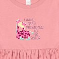 thumbnail image 4 of Inktastic I Have Been Promoted to Big Sister Pink Girls Baby Dress, 4 of 5