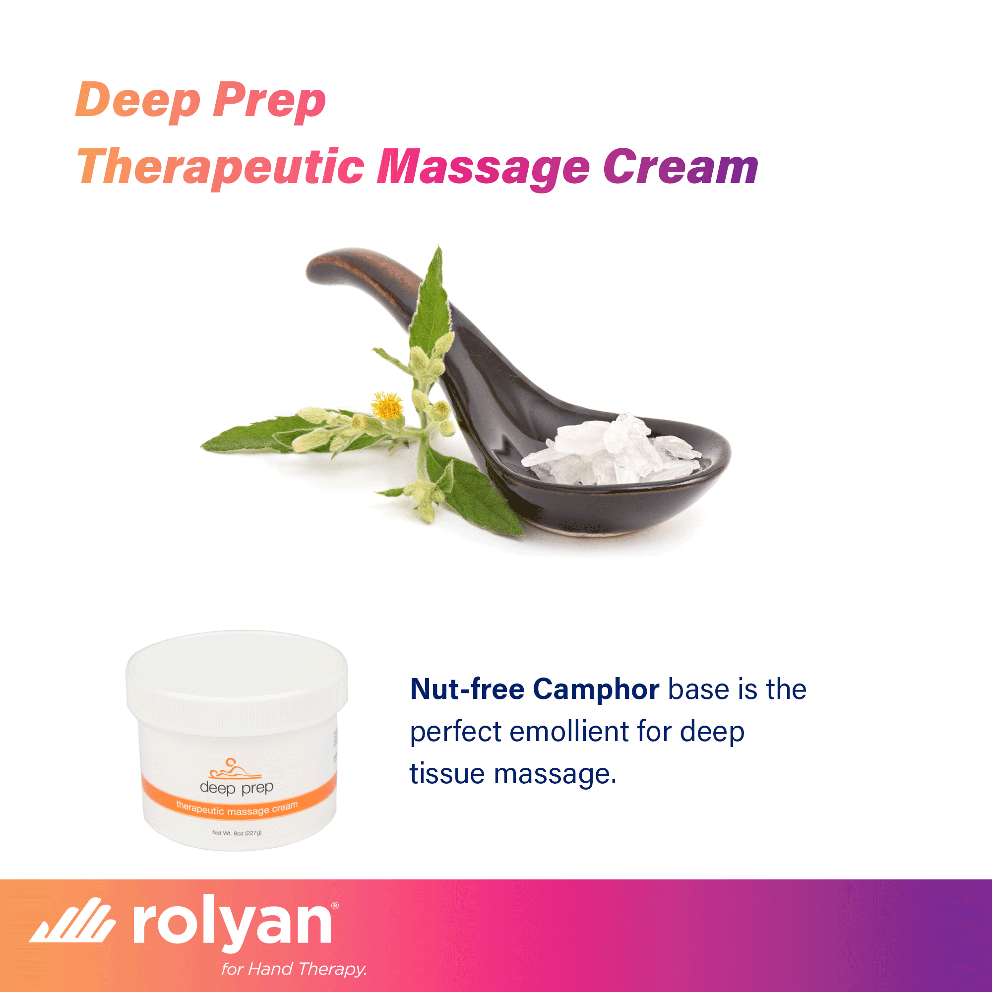 Sammons Preston Deep Prep Therapeutic Massage Cream, 8 oz, Non