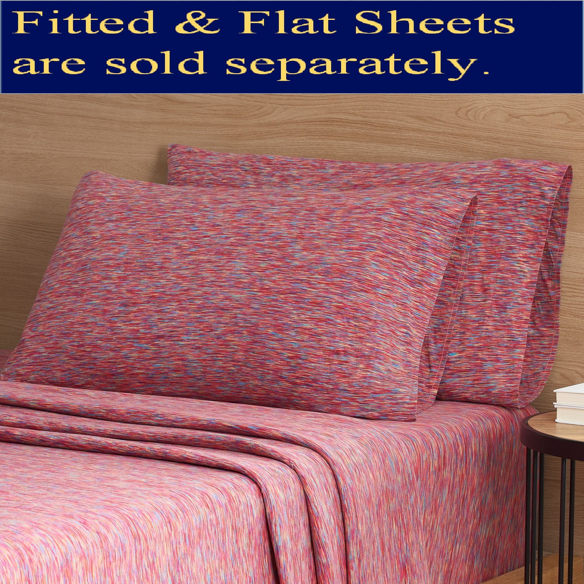 Mainstays Adult Jersey Extra Soft Pillowcase Set, King, Apricot Crackle, 2-Pieces