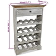 thumbnail image 3 of vidaXL Wine Rack Solid Reclaimed Wood 55x23x85 cm, 3 of 3