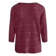 thumbnail image 4 of Jamsmile Women Shirts Summer Beach Boho Tops Soft Blend Shirts Casual Vocation Wear Comfort Bohemian Holiday Pullover Blouses, 4 of 5