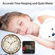 6Pcs Quartz DIY Wall Clock, Clock Numerals Kit, Movement Mechanism Battery Operated Clock Motor Kit with 6 Different Pairs of Hands for DIY Clock Repair Parts Replacement