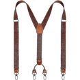 thumbnail image 1 of Bretelles pour Hommes 4 Clips Dos Nageur 2.5cm Grand Élastique Réglable Bretelles Durables Clips Métalliques Solides, 1 of 1