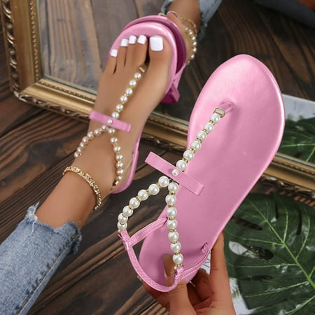 

Gubotare Womens Slippers Womens Braided Heeled Sandals Backless Square Open Toe Block Strappy Slip On Slide Shoes Pink 8.5