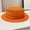 Orange, variant on Mqqzkk Women Vintage Flat Top Fedora Hat,Ladies Elegant Boater Hat,Fashion Panama Caps, Summer Pork Pie Hat