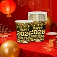 thumbnail image 4 of 2026 New Year Party Tableware Set - 16/20 Pc Disposable Paper Plates (9in & 7in), Cups, Napkins for NYE Celebration & Decor,C, 4 of 6