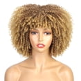 thumbnail image 3 of African Wigs for Women Natural Looking Curly Synthetic Hair Full Head Wig with Headscarf, 3 of 3