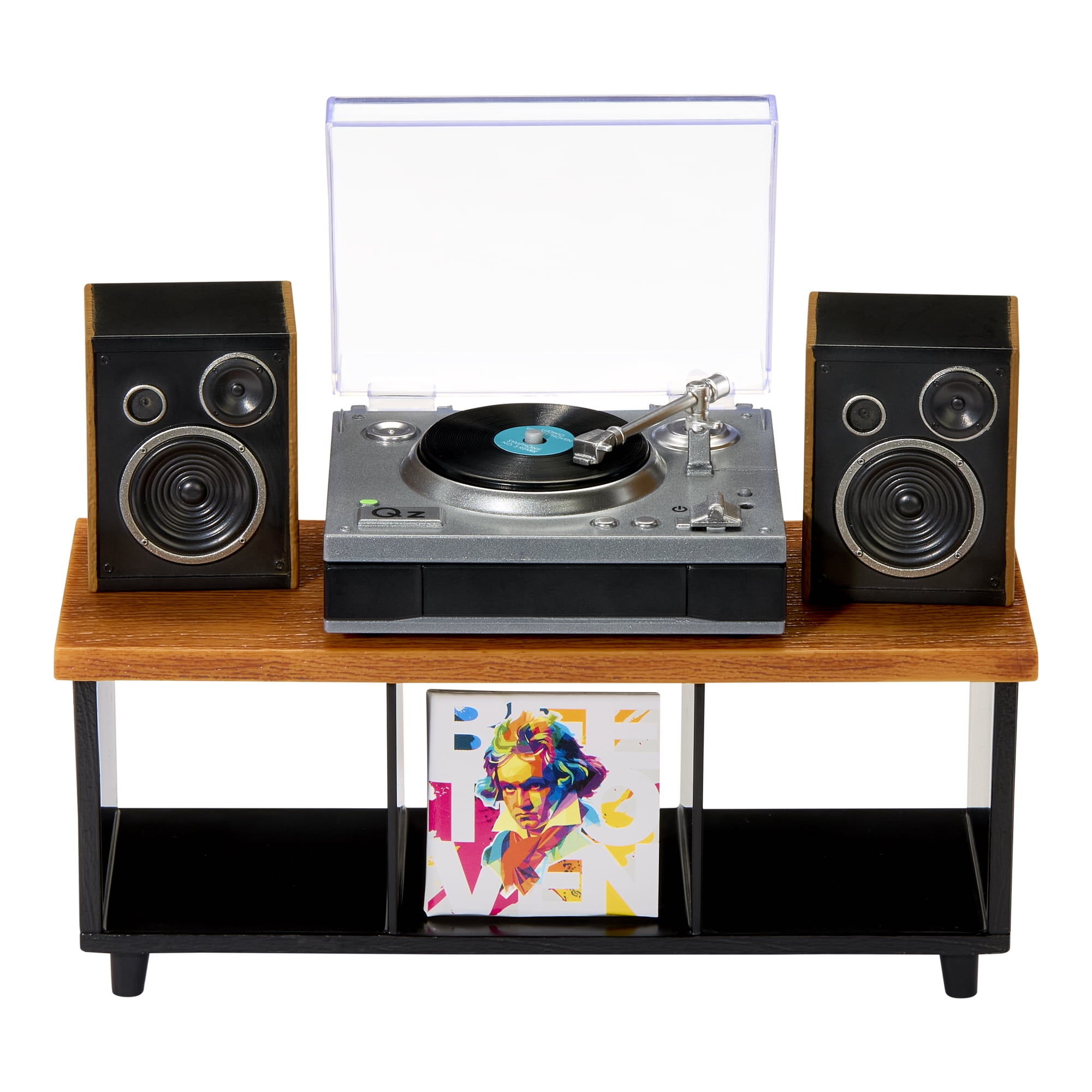 MGA's Miniverse Real Music Record Player Mini Collectibles, Mini Playable Record Player, Collectors, Gift, Beethoven