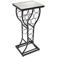 thumbnail image 1 of Sorbus Stand Console Table-Freestanding Storage Organizer Display Small Spaces, Holds 11 Bottles, Metal with Faux Finish (Marble Wine Rack-White), 1 of 7