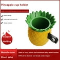 Bike Pineapple Drink Holde, Cute Bicycle Coffee Cup Holder with Metal Clamp Water Bottle Cages