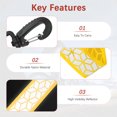 thumbnail image 5 of Uxcell Safety Reflector Pendants [4PCS] - Reflective Safety Keychain Gear with Plastic Buckle for Backpack[Black, Golden-8.1IN/20.5CM], 5 of 7