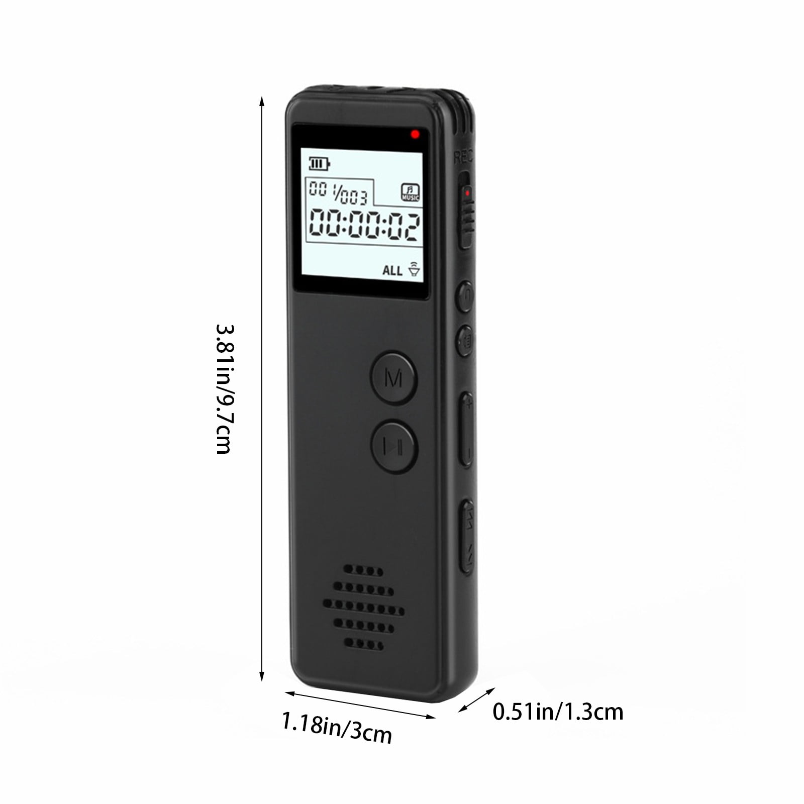 Bdday Learning Office Digital Recording Pen Intelligent Recording Mp3 Player External Playback Function Digital Voice Recorder