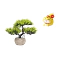 thumbnail image 1 of Colección De árboles Bonsái Artificiales, Planta De Imitación, Estatua De Serpiente De Dibujos Animados, Figura Decorativa De Resina, Adorno De Mesa, Centro De Mesa, Regalo De Inauguración, 1 of 8