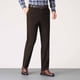 thumbnail image 5 of Pantalones de traje casuales con bolsillos y botones de color liso para hombre, 5 of 9