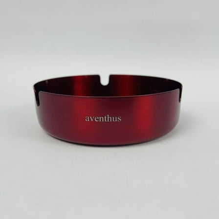  aventhus red stainless steel ashtray 3.15 x 3.15 x 1.26 inches