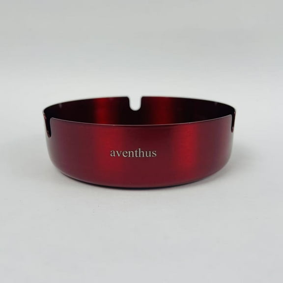  aventhus red stainless steel ashtray 3.15 x 3.15 x 1.26 inches