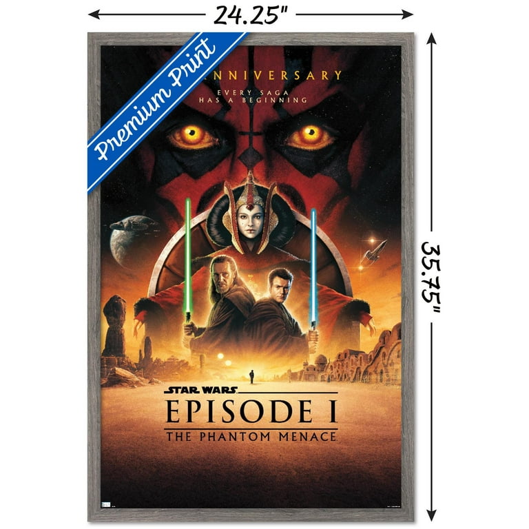 Star Wars: The Phantom Menace - 25th Anniversary One Sheet Wall