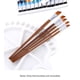 thumbnail image 3 of 13pcs pinceles de pintura de arte profesional set mango de madera largo pincel de pelo de nylon para Eccomum Punta angular, 3 of 7