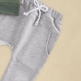 thumbnail image 5 of TOWED22 Infant Toddler Baby Boy Fall Winter Outfits Long Sleeve Shirts Letter Print Sweatshirt + Pants 2Pcs Outfits(Blazer,12-18 M), 5 of 7