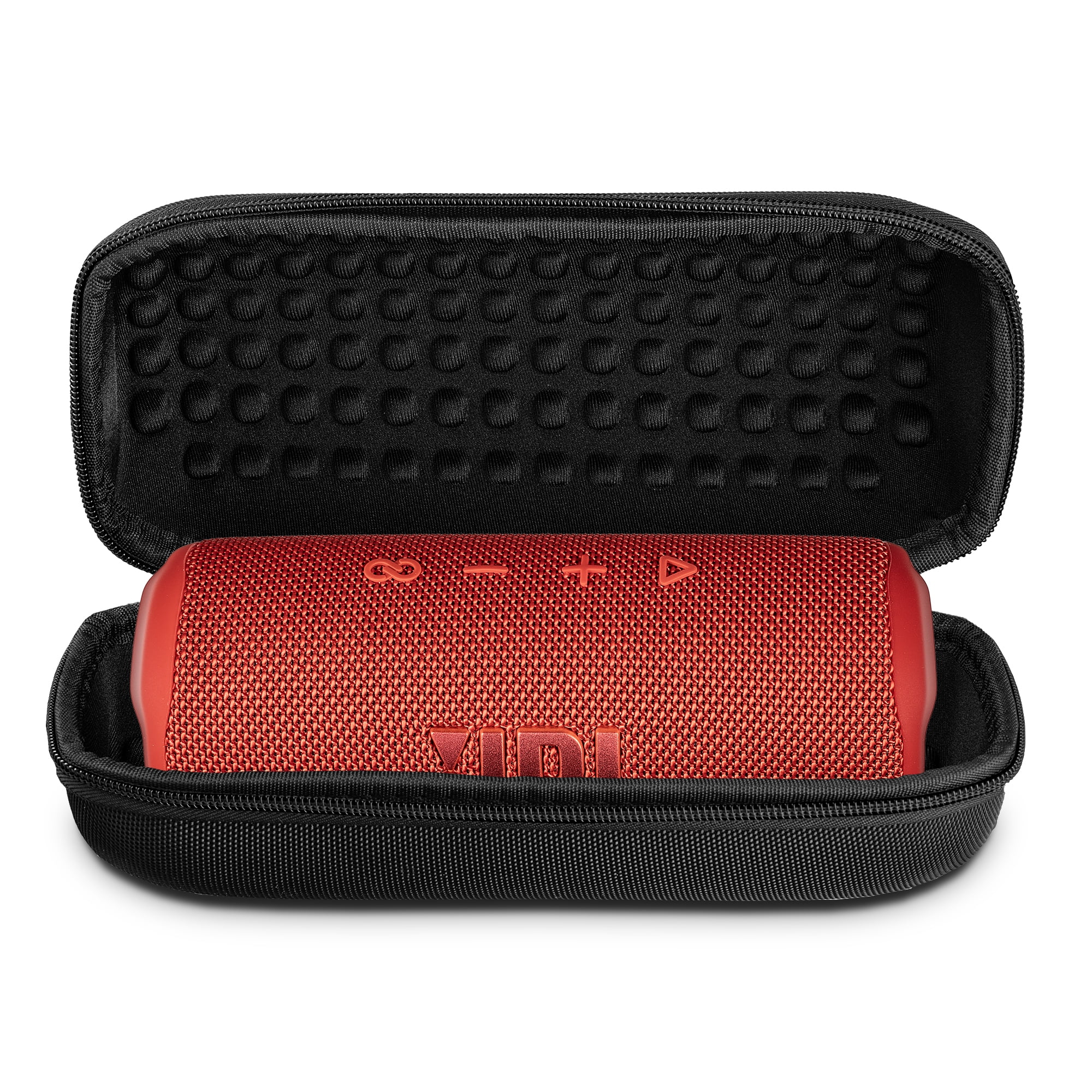 JBL Flip 6 Portable Bluetooth Speaker, IP67 Waterproof, Deep Bass, Red Bundle with Travel Case (International Model)