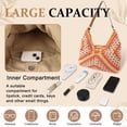 thumbnail image 4 of Straw Beach Bag for Women Summer Woven Beach Tote Bag Shoulder Handbags Boho Bag, 4 of 5