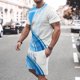 thumbnail image 1 of Camisas de verano Kakina CMSX para hombre, liquidación, conjunto de 2 piezas de camiseta informal de manga corta y pantalones cortos deportivos ajustados., 1 of 5