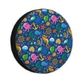 thumbnail image 1 of Fotbe Sea Fish Funda de Llanta de Repuesto con Estampado, Engrosada, Ajuste Universal para Jeep, Remolque, RV, SUV, Camión-14 inch, 1 of 6