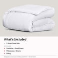 thumbnail image 2 of California Design Den Twin / Twin XL Duvet Cover Only - 400 Thread Count 100% Cotton, Soft Sateen, Quality Comforter Cover - White, 2 of 8