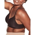 thumbnail image 4 of Women's Bali 3463 Comfort Revolution Wirefree Bra (Black Swirl 42DD), 4 of 10