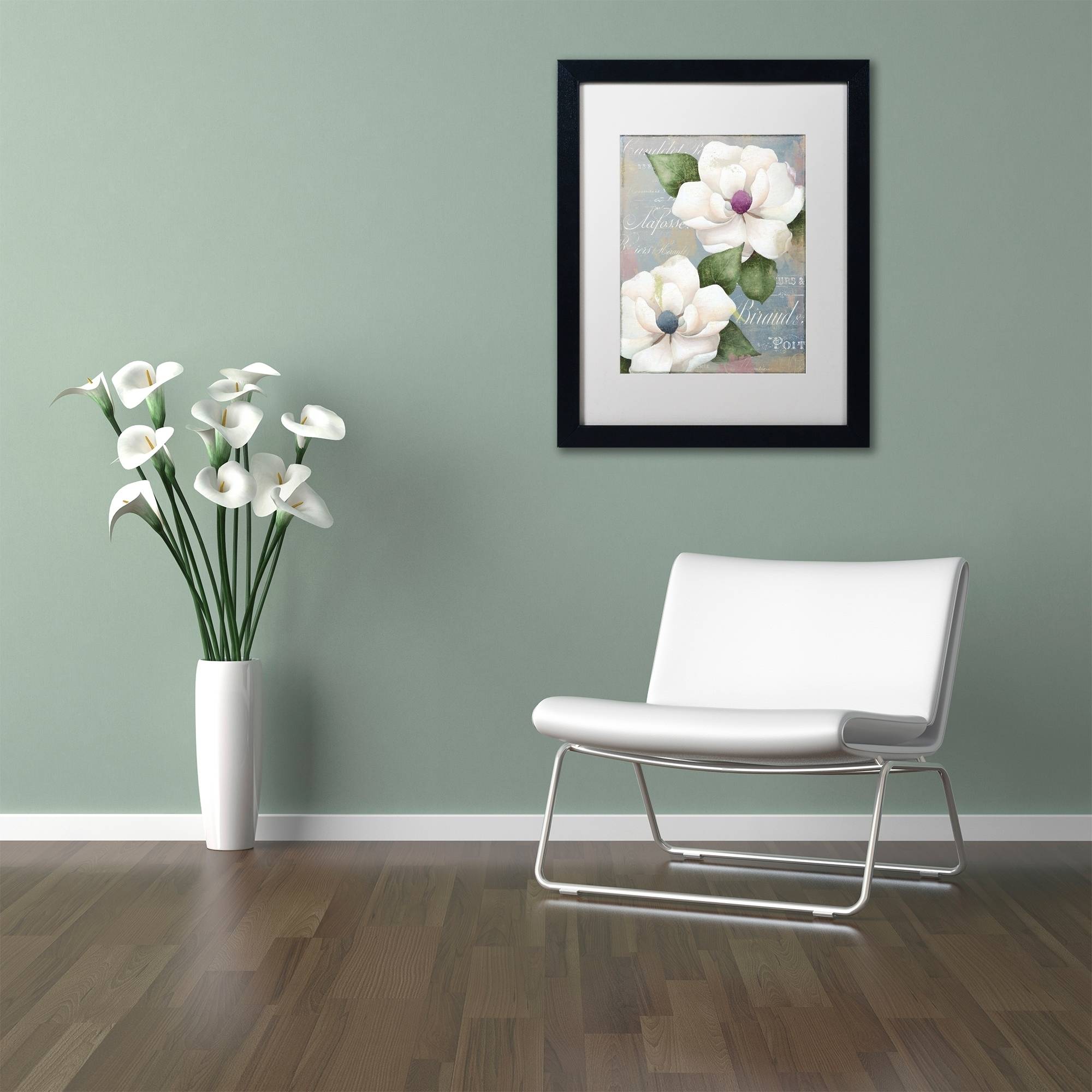 Trademark Fine Art "Southern Charms" Canvas Art by Color Bakery White Matte, Black Frame