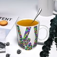 thumbnail image 6 of Ceramic Mug Funny Coffee Milk Tea Mug Cup V Sign Finger Peace Symbols Cup, 6 of 6