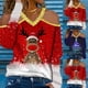 thumbnail image 5 of Pntutb tops para mujer, camisas con cuello en V para mujer, camisetas de manga larga con estampado floral informal, blusa, túnicas sueltas, camisetas Pntutb Pntutb-7201, 5 of 5