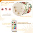 thumbnail image 5 of Yayeee Flameless Candles with Remote Flickering Battery Operated Multi Color Changing, Beige Apple Pattern, 5 of 7