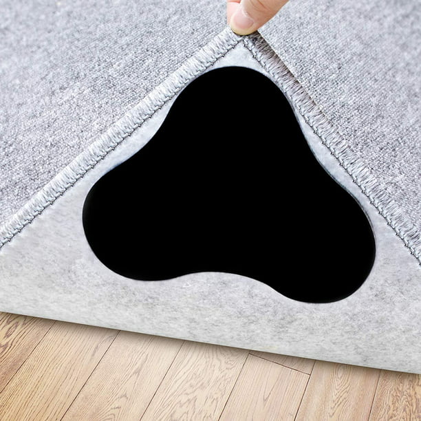 Anti Curling Non Slip Reusable Rug Pad, How To Keep A Rug In Place On Hardwood Floors