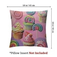 thumbnail image 4 of Cute dessert pillowcase, cushion cover, ice cream pattern sofa pillowcase, popsicle pattern  Set of 2 Multiple specifications, 4 of 7