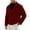 Wine, variant on Hulanddfd Men's Pea Coat Turn Down Collar Double Breasted Short Wool Blend Jacket Casual Fall Winter Outerwear