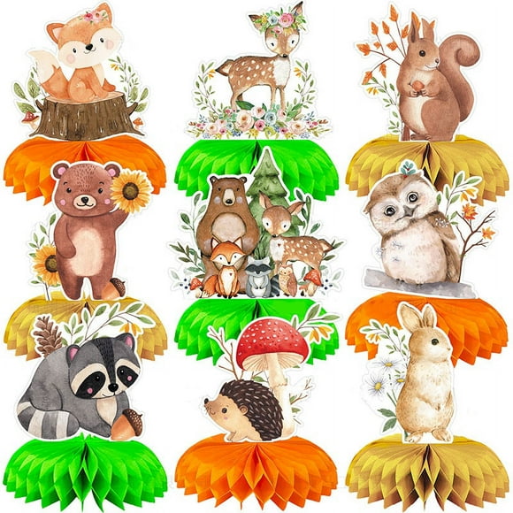 Decoración de nido de abeja decorativa para fiesta de feliz cumpleaños, adornos de nido de abeja de escritorio, diseño para niños