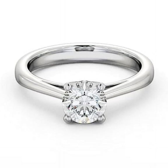 Vivid Jewel 14K White Gold Over Wedding Rings - 1.7 Ct Round Cut Simulated Diamond Rings - Beautiful Silver Jewelry Design - Engagement Diamond Jewelry for Women's - Party Wear Diamond Rings